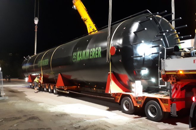 Two new buffer storage tanks at Stadtwerke Brixen