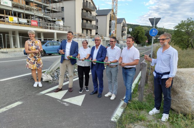 Feierliche Eröffnung Radweg Schabs-Neustift