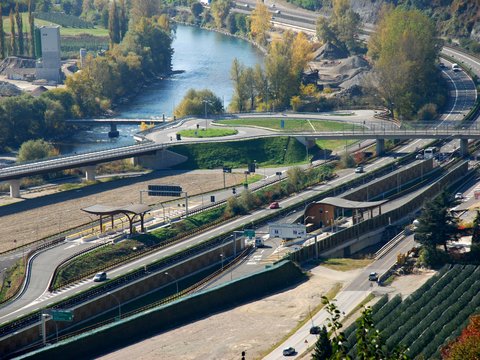 Autobahnanschlussstelle an die A22 in Brixen Süd, Baulos A und B