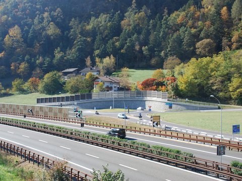 Autobahnanschlussstelle an die A22 in Brixen Süd, Baulos A und B