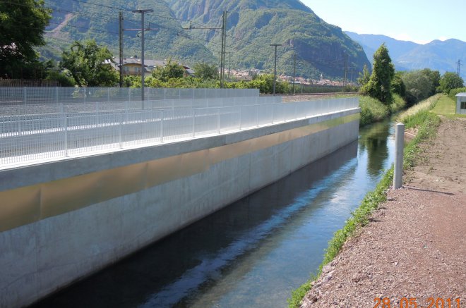 Sottopasso per ciclisti e pedoni sulla SP 62 tra Laives e Vadena