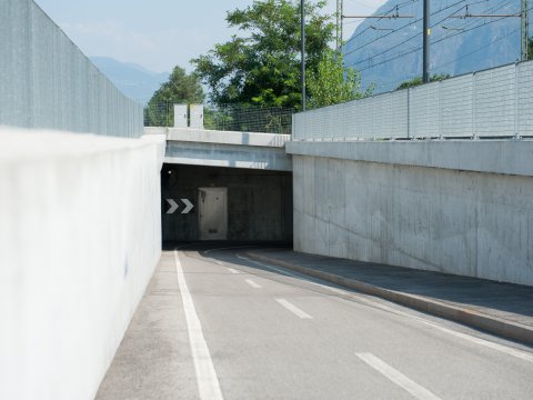 Rad- und Fußwegunterführung auf der LS 62 zwischen Leifers und Pfatten 