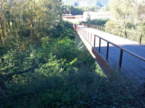 Emergency escape bridge of the Castelfeder tunnel, detour Auer / Ora