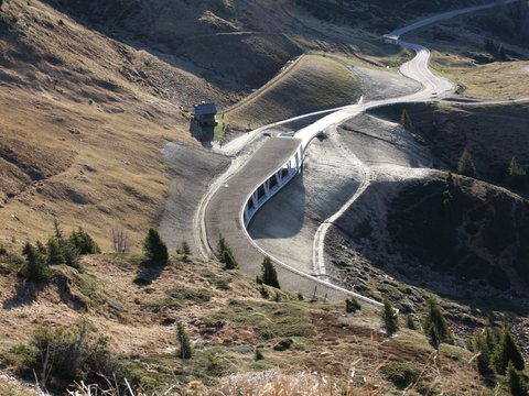 Avalanche protection gallery, Jaufen Pass / Passo Giovo Road