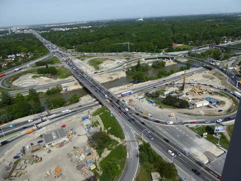 Reconstruction of the Prater traffic node