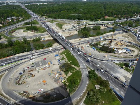 Reconstruction of the Prater traffic node