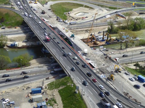 Reconstruction of the Prater traffic node