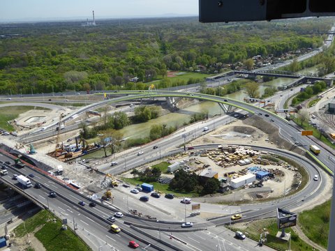 Reconstruction of the Prater traffic node