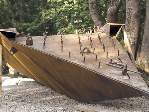 Fußgänger- und Radwegbrücke Isarsteg Nord