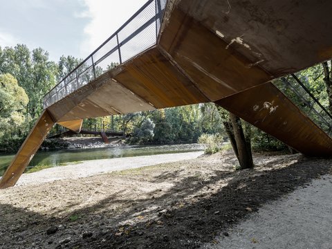 Ponte pedonale e ciclabile Isarsteg Nord