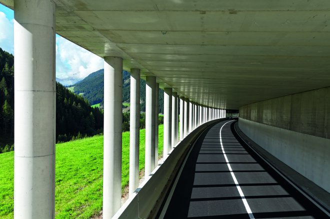 Lawinenschutzgalerie an der SS 508