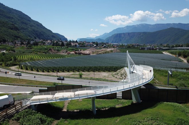 Prova di carico  e caratterizzazione dinamica della passerella ciclopedonale