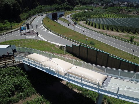 Statische Belastungsprobe und dynamische Messungen Brücke Steinmannwald