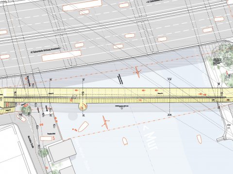 Geh- und Radwegbrücke Murfeld - Feldkirchen